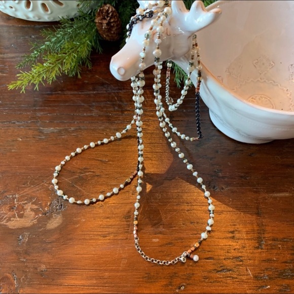 Silpada Pearl & Mixed Metal Necklace - Picture 4 of 5